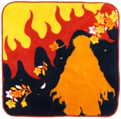 【中古】雑貨 煉獄杏寿郎/シルエット ハンドタオル 「一番くじ 鬼滅の刃～黎明に刃を持て～」 F賞