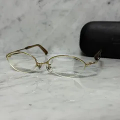 999.9 フォーナインズ メガネ 度付き ハーフリム チタン ケース付き 999.9 フォーナインズ メガネ 度付き ハーフリム チタン ケース