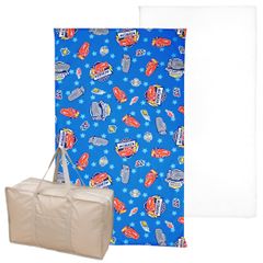 un doudou ディズニー お昼寝布団セット 3点セット 70×120cm カーズ 青 綿100% 防水バッグ ネームタグ付 新品 全部洗える キッズ 子供 保育園 幼稚園 入園準備 雨の日も安心 通園バッグ 撥水バッグ 持ち運び OHF NZ1260-3
