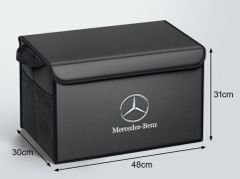 新作 高級レザー メルセデス・ベンツ トランク収納ボックス 車用車載収納ボックス 多機能折りたたみ式テールボックス収納ケース
