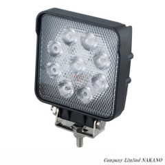 トラック用 LED 角型 ワークランプ WL-48角形 クリア 12/24共用 6000K 526862 タイヤ照らし フォグランプ 作業灯 路肩灯