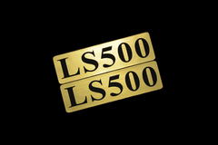 EEE-913-1 LS500 金黒 アクリル2層 ステッカー レクサス FRD モデリスタ カスタム 前期 後期 2枚1セット