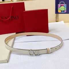 【今日特価】VALENTINO GARAVANI ヴァレンティーノ ガラヴァーニ VLOGO SIGNATURE レザーベルト-1