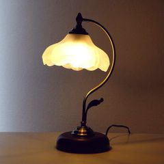 アンティーク調吊るしテーブルスタンドランプ LEDランプ2ケ付き 中古 