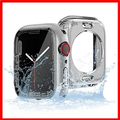 【おすすめ】 45mm_Silver 【2022防水360ど度设计】TEMEDO Apple Watch 用ケース 45mm 44mm 41mm 40mm 対応