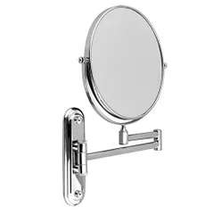 LUVODI 拡大鏡 化粧鏡 5倍メイクミラー 壁付けミラー アームミラー 洗面