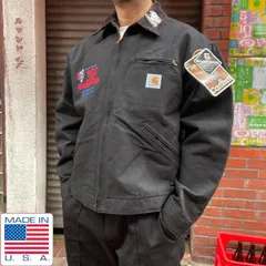 カーハート　デトロイトジャケット　Sサイズ　J01 BLACK ノンウォッシュ Amazon | CARHARTT DETROIT JACKET カーハート ダック デトロイト