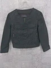 ◇ MACPHEE マカフィー トゥモローランド 長袖 ノーカラー ジップアップ ジャケット サイズ38 ダークブラウン レディース 【中古】 【1002801102760】のサムネイル