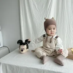 ☆ ホワイト ☆ 73cm ☆ ベビー オーバーオール ロンパース オーバーオール ベビー サロペット ベビー服 ロンパース カバーオール 長ズボン 子供服 子ども服 こども服 あかちゃん服 赤ちゃん服 男の子 女の子 キッズ服 ベビーファッション