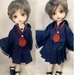 【SDMサイズ】和せぇらぁセットアップ（夏服ver.）【ドール用】 SDMサイズ】和せぇらぁセットアップ（夏服ver.）【ドール用