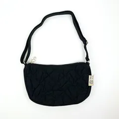 スヌーピー キルティング ショルダーバッグ ブラック SNOOPY