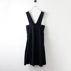 【値下げ】美品 AD2019 コムコム コムデギャルソン COMME des GARCONS ポリ縮絨裁ち切りノースリーブワンピース XS/ネイビー 変形【2400014205763】のサムネイル