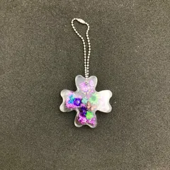 【福祉施設制作】安ちゃん作　キーホルダー　「レジンキーホルダー」NO.3318　P