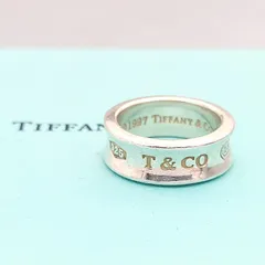 【美品】TIFFANY　ティファニー　ナローリング　1837　SILVER　シルバー925　8号