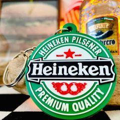 新品 🇺🇸 ラバーキーホルダー【ハイネケン】Heineken キャラクター キーチェーン キーリング アメリカン雑貨 コレクション ファッション アクセサリー アイテム 鍵 カギ ポーチ バッグ