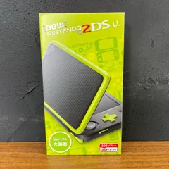 未使用!! NINTENDO ニンテンドー 2DS LL 本体 JAN-001 ブラック×ライム 任天堂 ゲーム機 /512181