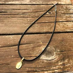 革紐タイプ ゴールド マリアネックレス 40cm メンズ レディース