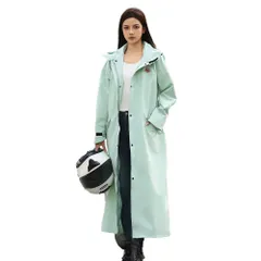 ☆ ライトグリーン ☆ XL ☆ レインコート ユニセックス 自転車 おしゃれ メンズ レディース レインコート メンズ 自転車 ロング 男性 レイングッズ かっぱ 合羽 雨 梅雨 カッパ 雨合羽 レインウェア フード付き ポケット 通勤 ビジネス