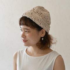 帽子｜【Sana Hastakala】ニット帽 フラワーニットキャップ
