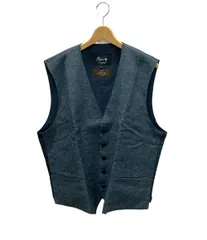 ひろ　【Papas＋】美品 パパスプラス ジレ ベスト アンゴラ混 日本製 パパス（メンズ前開きべスト、ジレ）｜トップス | ファッション