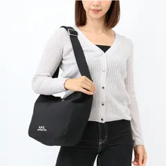 A.P.C. アーペーセー APC ショルダーバッグ PSAKR M67010 besace Journal small ジャーナル ナイロン 斜め掛け クロスボディ レディース メンズ ユニセックス ロゴ 鞄 LZZ BLACK ブランド