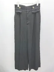 ◇ Θ Lily Brown リリーブラウン センタープレス スラックス サイズ1 ブラック レディース P  【1409090003523】