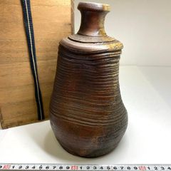 備前焼 古備前 人形大徳利 恵比寿大黒天寿老人 三神人形大徳利 45cm