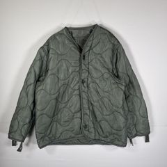 古着 00’s/00年代 ミリタリー キルティングライナー U.S.ARMY M  カーキ メンズ