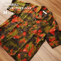 美品 JOHNBULL ジョンブル パターン オープンカラーシャツ 半袖シャツのサムネイル