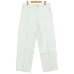 未使用品 OVERCOAT(オーバーコート) デニム ストレート トラウザーズ ウィズ シーム センタープリーツ サイズM0 古着