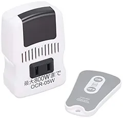【中古】【非常に良い】オーム電機 リモコンコンセント 電気器具専用 コンセントスイッチをリモコン操作 電源タップ OCR-05W 07-8251 OHM