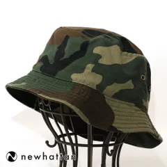 ニューハッタン バケットハット 帽子 カモフラ 迷彩 newhattan 1500 Stone Washed Bucket Hats 1500-Z-WCAMO L/XLサイズ USA NYC