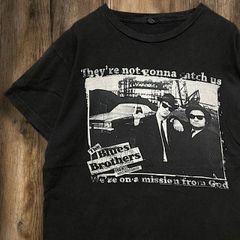 BJJK ムービー Tシャツ ビンテージ 古着 黒 ブルースブラザーズ Blues Brothers 映画 洋画 Mサイズ 2503  2980 p10