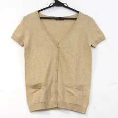 ギャップ カーディガン トップス 半袖 コットン ニット 未使用品 レディース Sサイズ ベージュ GAP