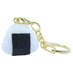 おにぎりSキーホルダー 食品サンプル かわいい おもしろ雑貨 誕生日 プレゼント 日本製 お返し 大人気 模型 レプリカ 職人 デザインポケット メンズ レディース 樹脂 キーホルダー キーリング 鍵 車 アクセサリー 米 海苔 おむすび ライス