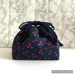 保温保冷・さくらんぼ＆ハート・お弁当袋(Mサイズ)