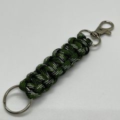 D&G キーホルダー カラビナ コード編み 50㎝ GREEN【国内発送】 カラビナ付きコードリールキーホルダー | mash up lab