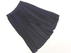 INDIVI インディヴィ プリーツ スカート size36/紺 ■■ レディース