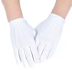 フォーマル 手袋 白手袋 左右セット 新郎 礼装 正装 礼服 男女兼用 白い手袋 グローブ 結婚式 冠婚葬祭 コスプレ[定形外郵便、送料無料]mer003