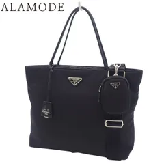 PRADA(プラダ) 三角ロゴ Re-Nylonトートバッグ トートバッグ 2way ショルダー 肩掛け ブラック黒 シルバー金具 レディース 40802155103【中古】【アラモード】