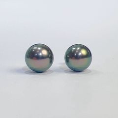 極美品 天然タヒチ黒蝶パール 真円 孔雀グリーン 強テリ - メルカリ