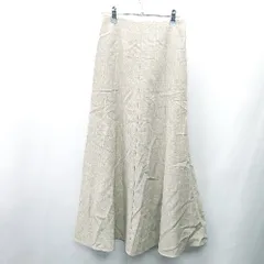 ◇ ⊂ apart by アパートバイ ロング丈 フレア スカート サイズF グレ－ レディース E  【1409100066111】