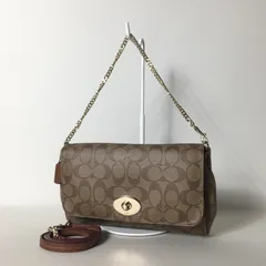 2509-97｜美品｜コーチ シグネチャー 2WAYバッグ ターンロック