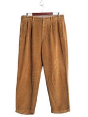 【お得なクーポン配布中!】 ブルックスブラザーズ 太畝 コーデュロイ パンツ メンズ 実寸 36 29 古着 Brooks Brothers 346 スラックス ストレート ツータック ブラウン