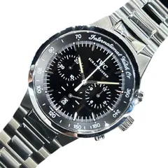 IWC メンズ腕時計 GST クロノグラフ IW372701 デイト表示 ブラック文字盤 クォーツ 仕上げ済 箱無し