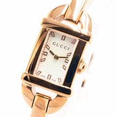 美品】GUCCI グッチ 6800L ゴールド バングルウォッチ GG文字盤
