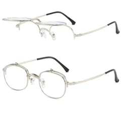 4.0 LY9112 3.5 3.0 2.5 2.0 1.5 1.0 glasses reading おしゃれ 遠近両用 レディース メンズ えんきん両用 携帯用 跳ね上げ式老眼鏡 [NEGISU]