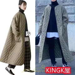 キルティングコート ダウンコート ロングコート ノー長袖アウター 中綿コート アウター 防寒 30代40代50代 秋冬コート 大人 ポケット コート 防風 厚手 xzjhhnl#