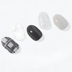 ND-322 新品 オホーラ「N Hi, Winter」ハイ・ウィンター  30枚 ohora ジェルネイルシール 黒　ブラック