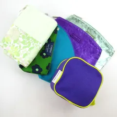 クリニーク ポーチ 6点セット ケイトスペード ドナルドコラボ等 メイクポーチ ブランド まとめて 大量 レディース CLINIQUE 【中古】